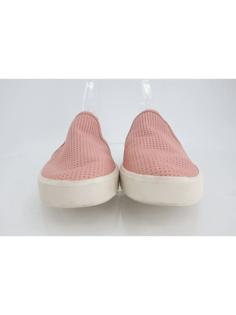 Vince Women Blair Slip On Shoes Sneakers Pink Perforated Leather Size 7 Loafer
